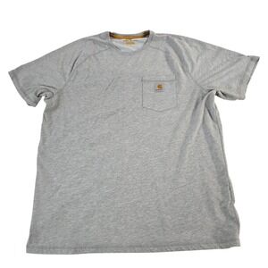 Carhartt Mens‎ Gray Force Relaxed Fit Short Sleeve Pocket T Shirt XL